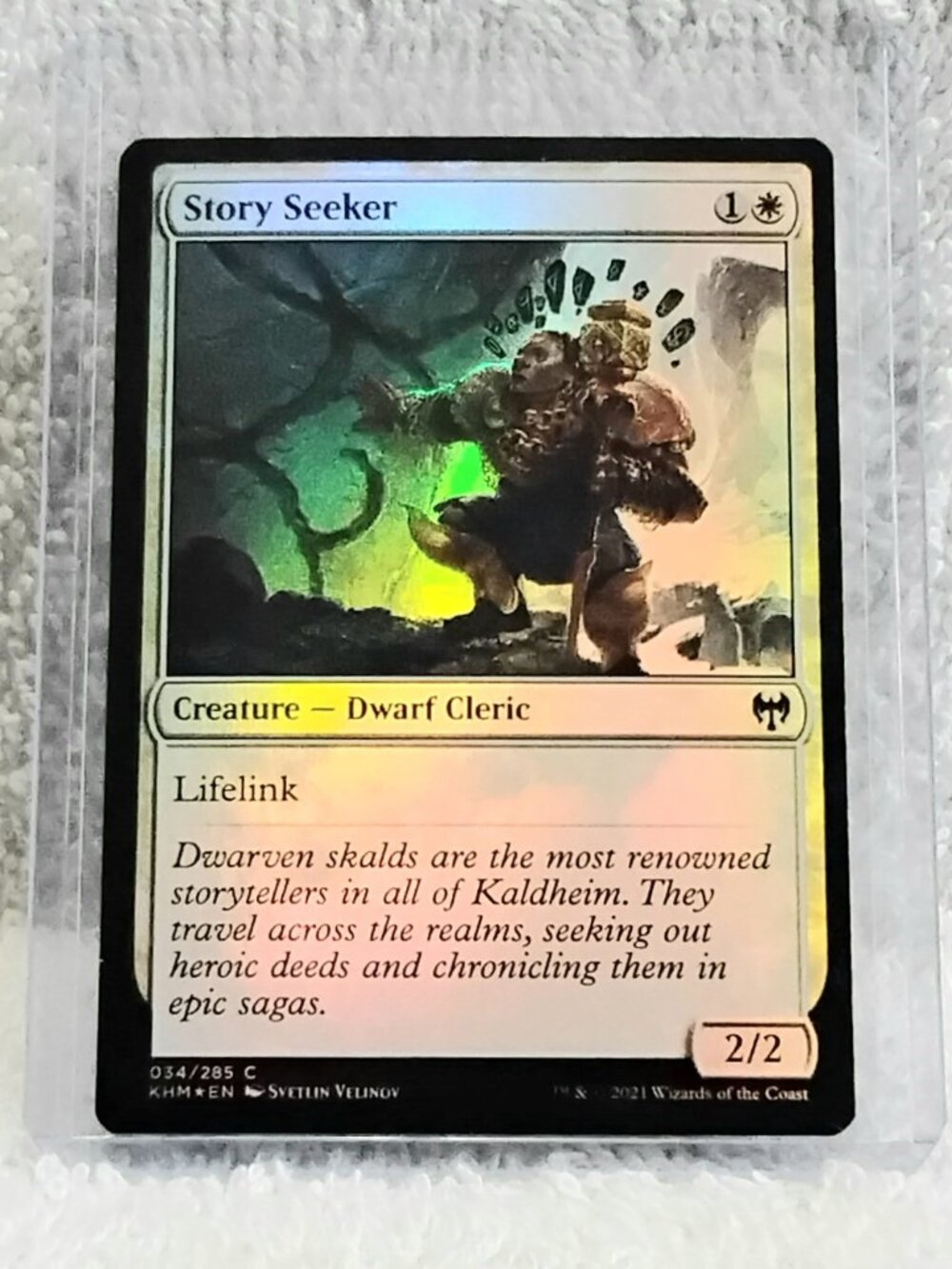 5/$20 Mint 2021 MTG Story Seeker C Foil Card 034/285 Deckmaster!!
